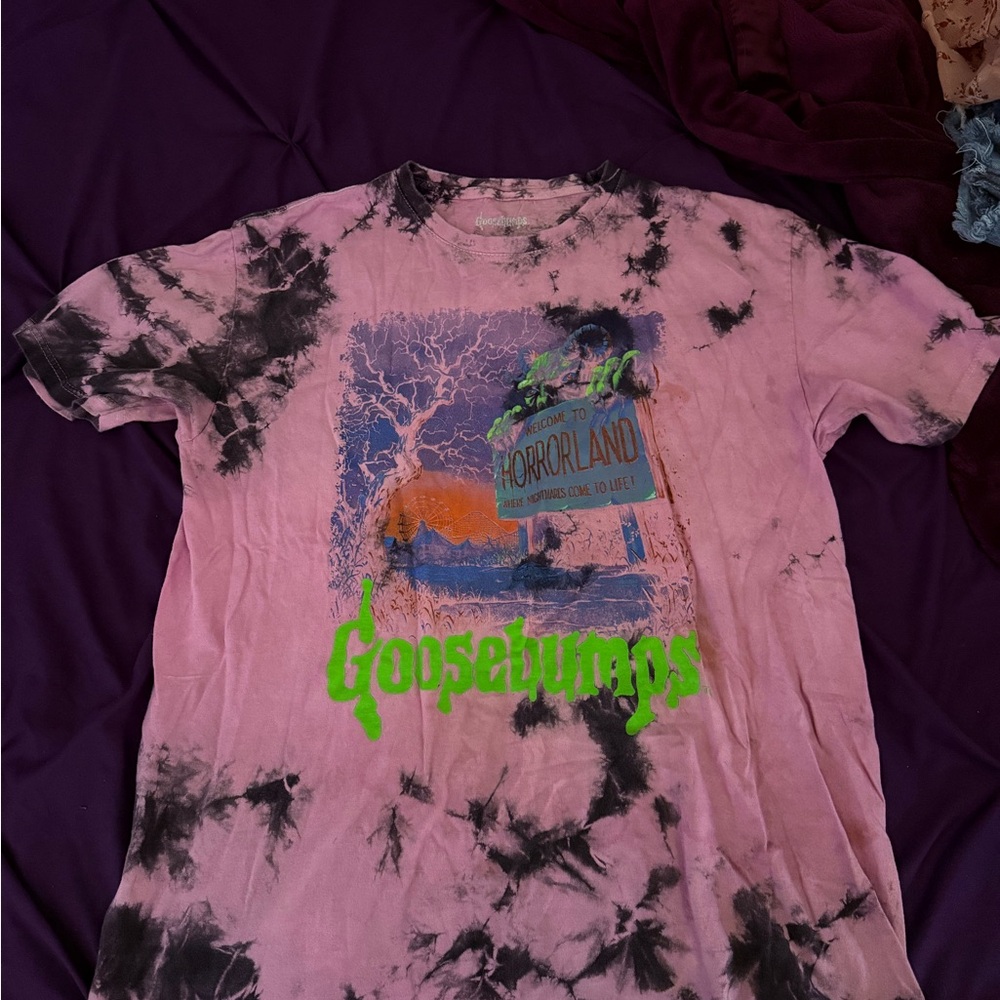Pink Tie-Dye Goosebumps T-Shirt
